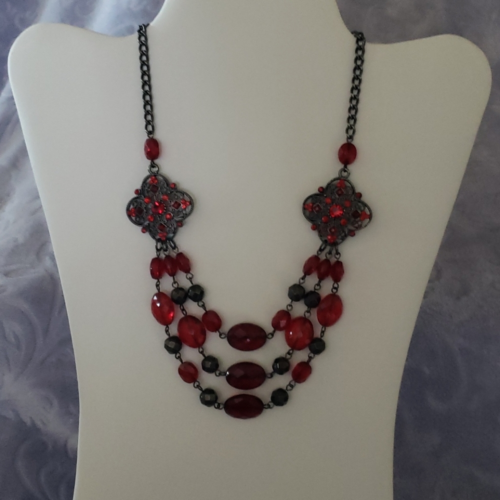 Red Beaded necklace